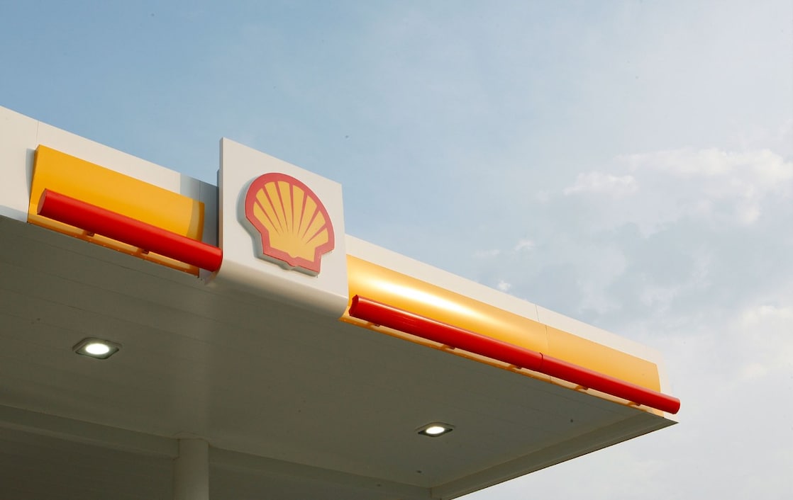 Shell pecten with sky and clouds