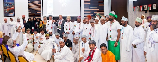 Omanis celebrating Omani National Day