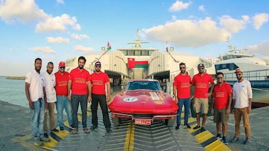 Omanis posing