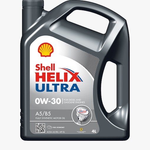 لقطة لعبوة زيت شل Helix Ultra A5/B5 0W-30