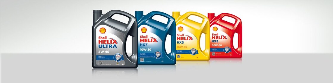 مجموعة زيوت محركات شل Helix ديزل