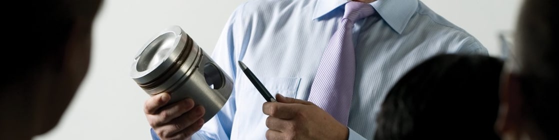 Man presenting at a meeting