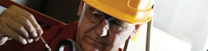 Shell worker with helmet