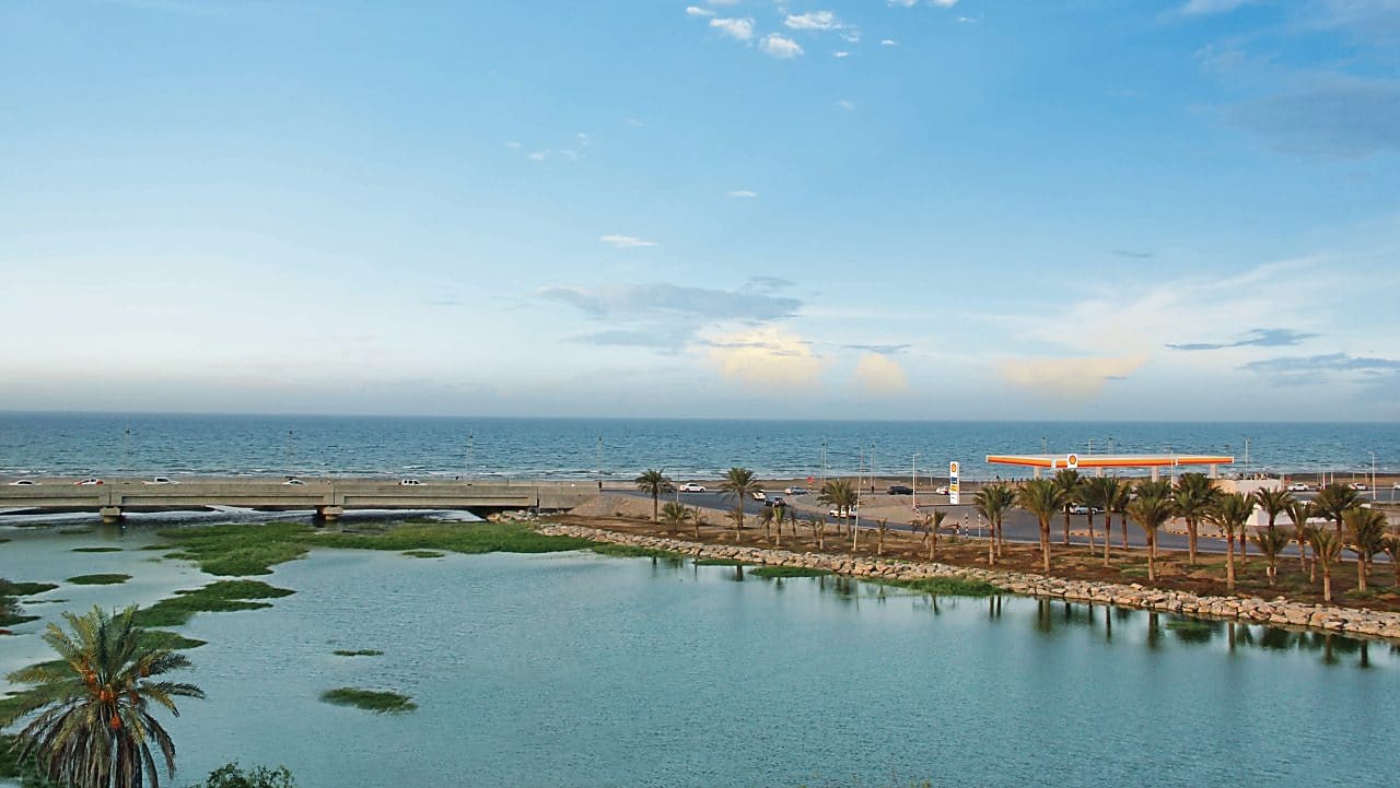 Station by the seaside in Oman
