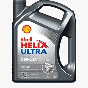 Packshot of Shell Helix Ultra A5/B5 0W-30