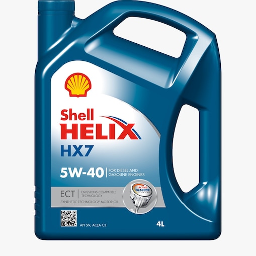 Packshot of Shell Helix HX7 ECT 5W-40