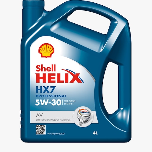 Packshot of Shell Helix HX7 Professional AV 5W-30